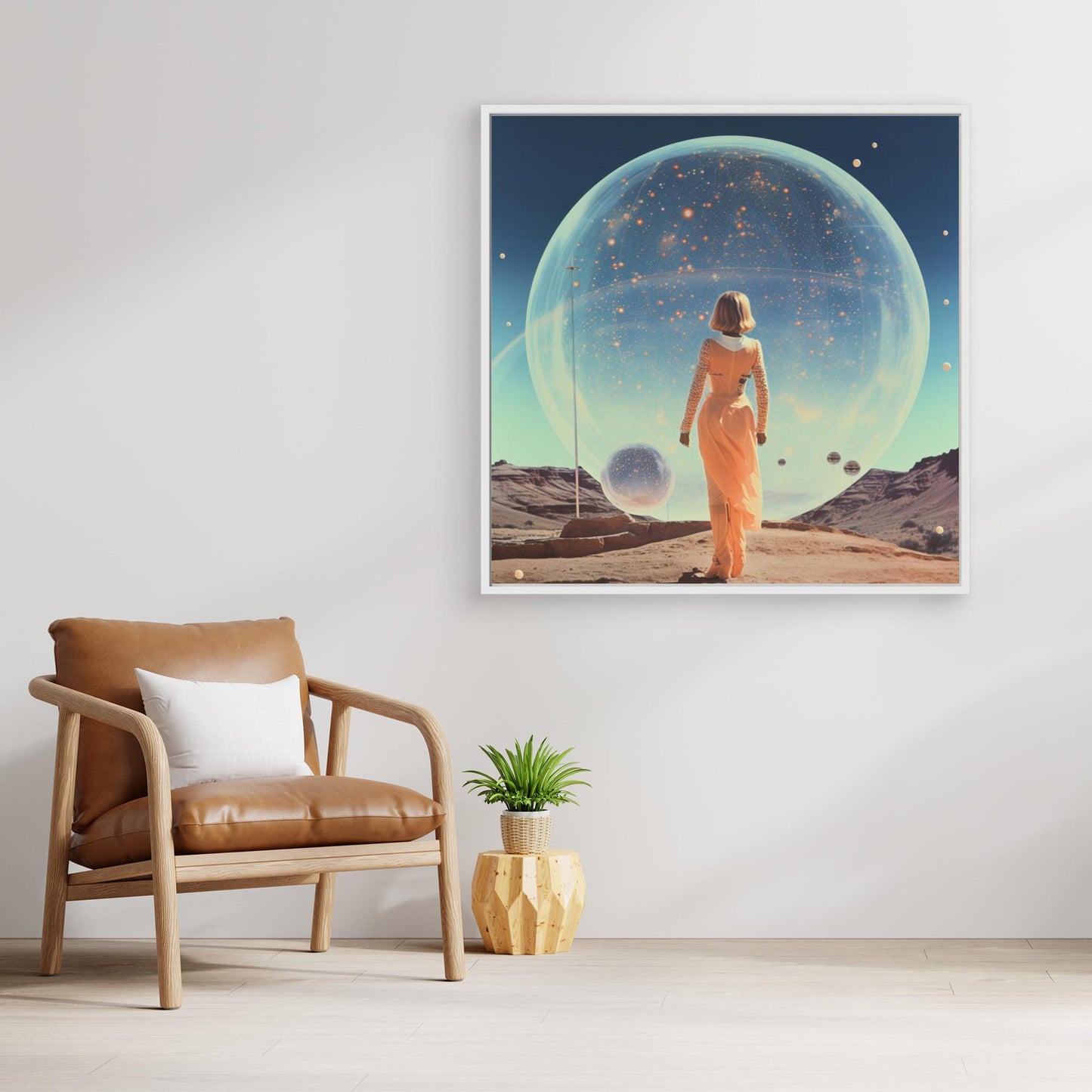 Vintage Space Collage Orb Art by Samantha Hearn