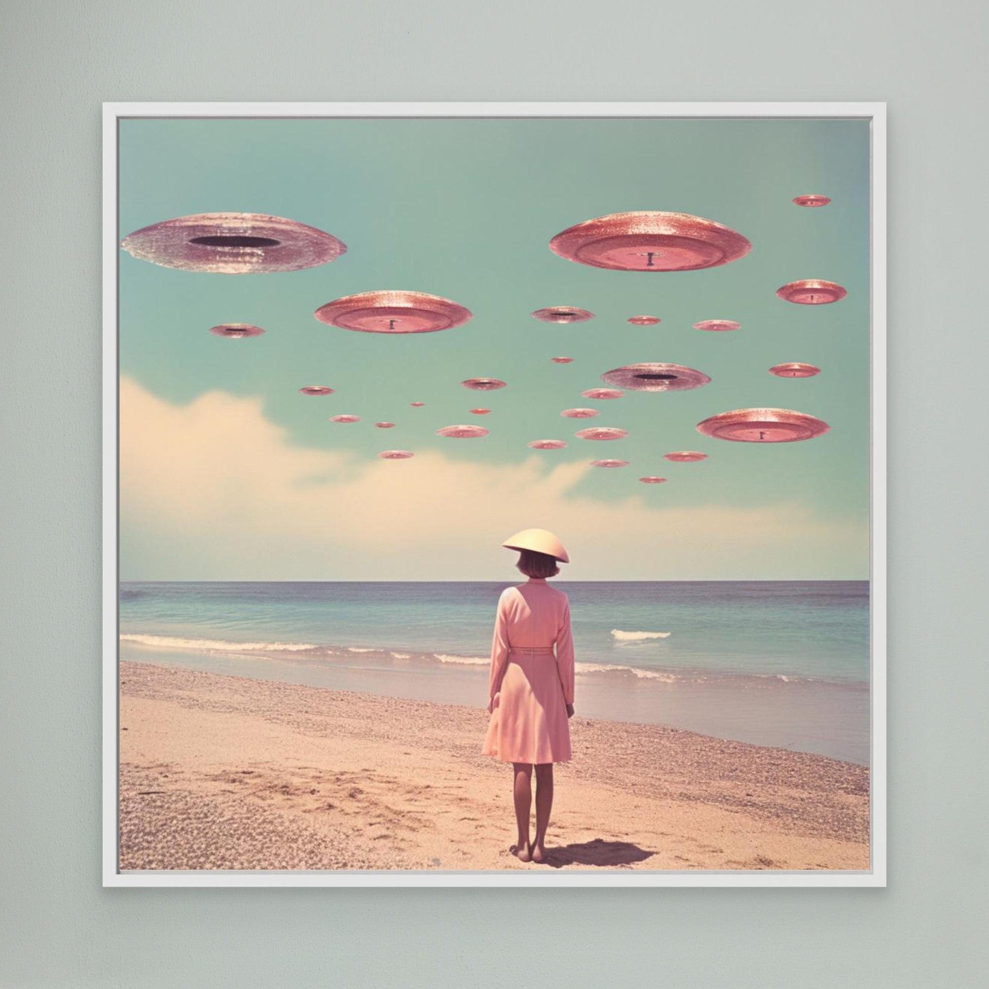 Space Beach Collage Art by Samantha Hearn