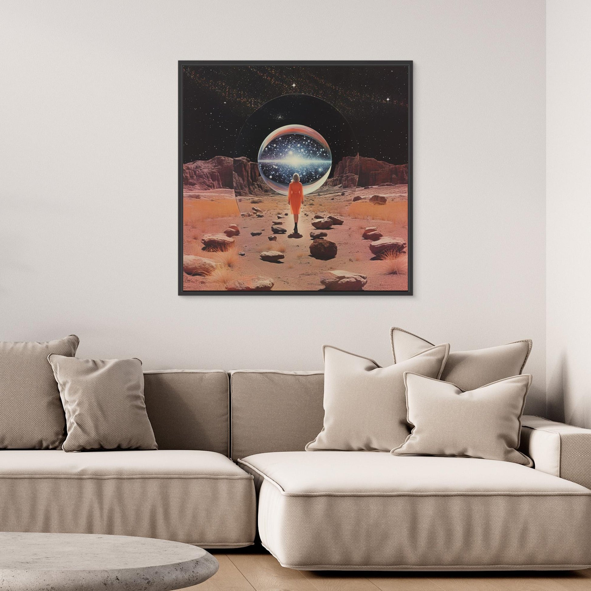 Entering Another Dimension Collage Art by Samantha Hearn