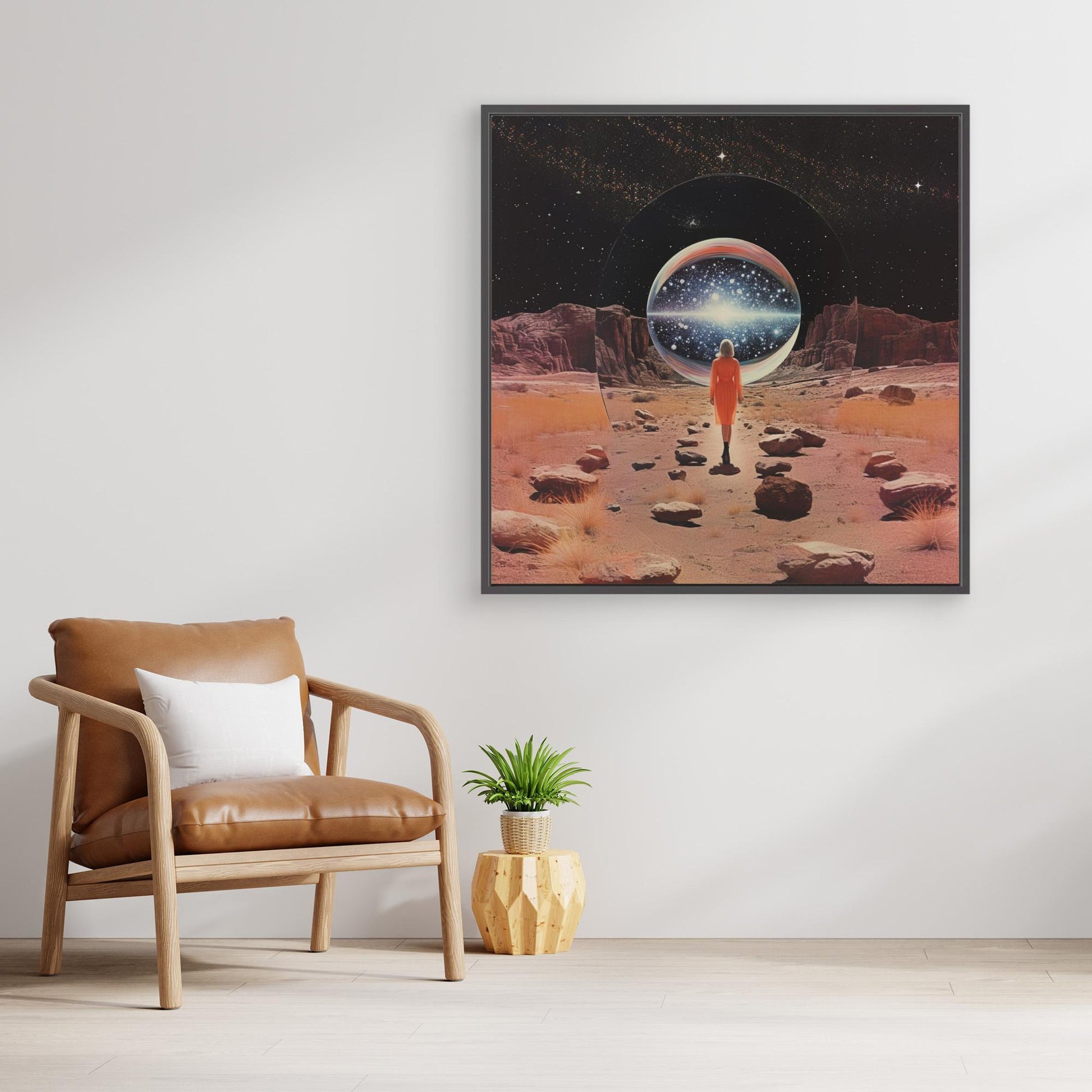 Entering Another Dimension Collage Art by Samantha Hearn