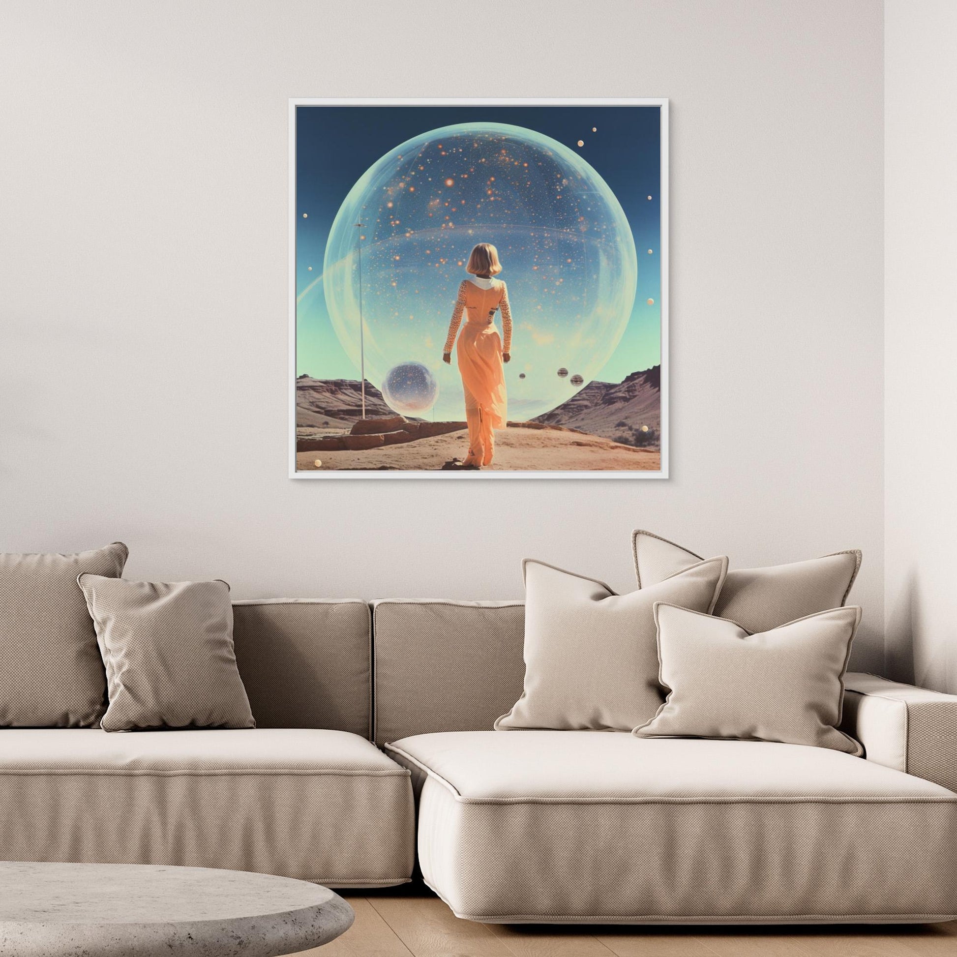 Vintage Space Collage Orb Art by Samantha Hearn