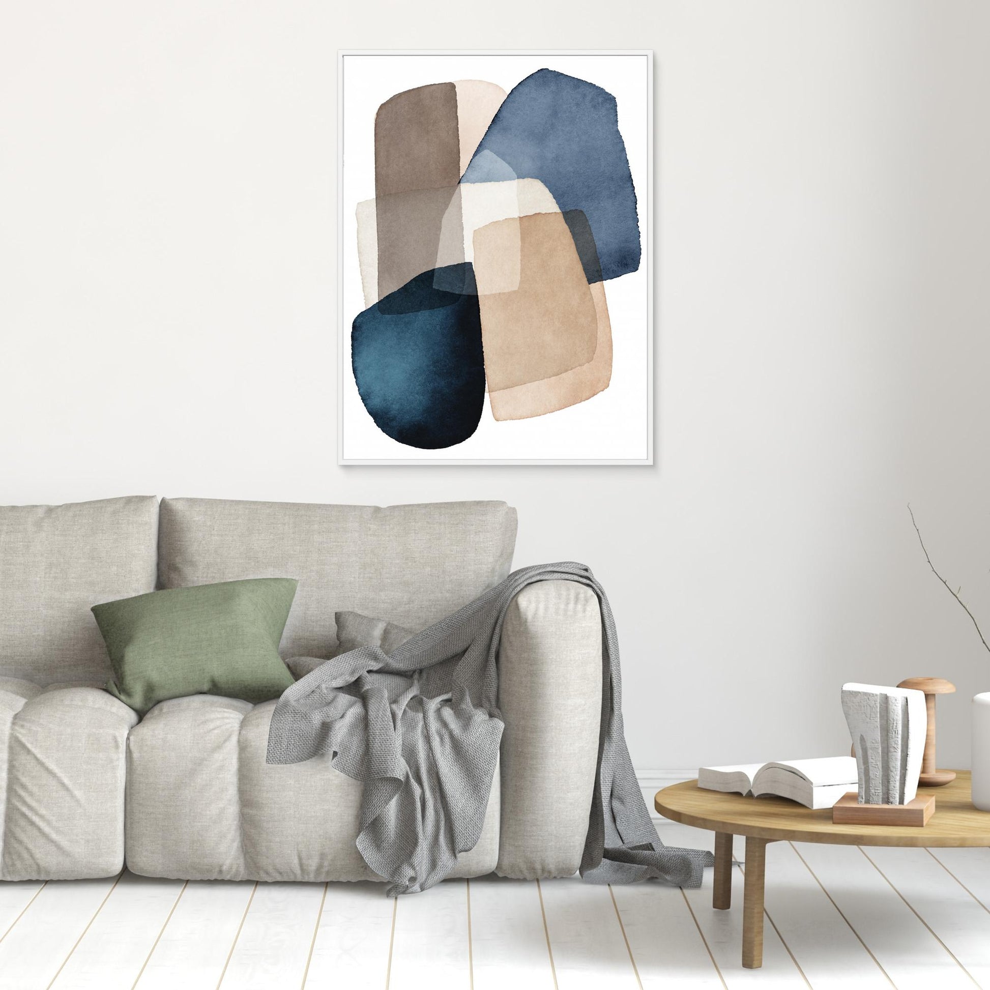 Blue Brown Blocks by Kathrin Pienaar