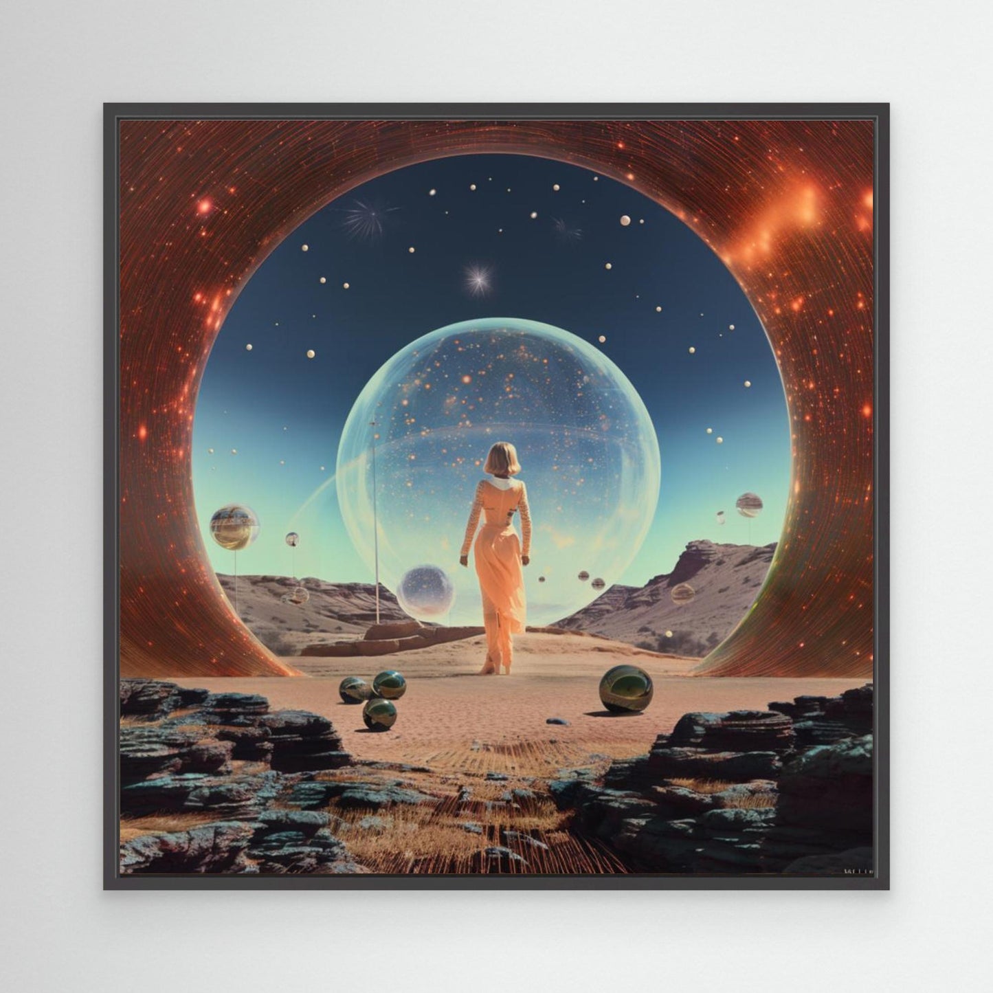 Orb Collage Art by Samantha Hearn