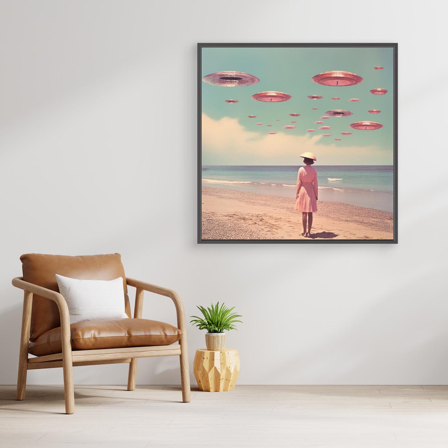 Space Beach Collage Art by Samantha Hearn