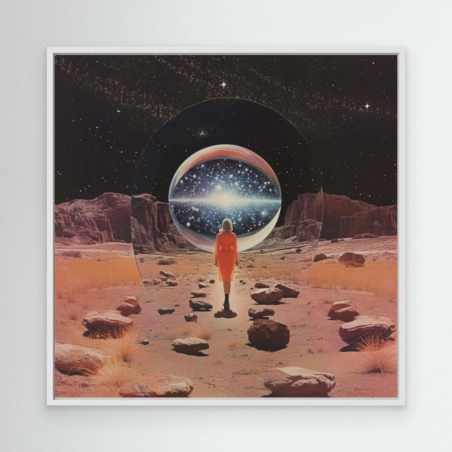 Entering Another Dimension Collage Art by Samantha Hearn