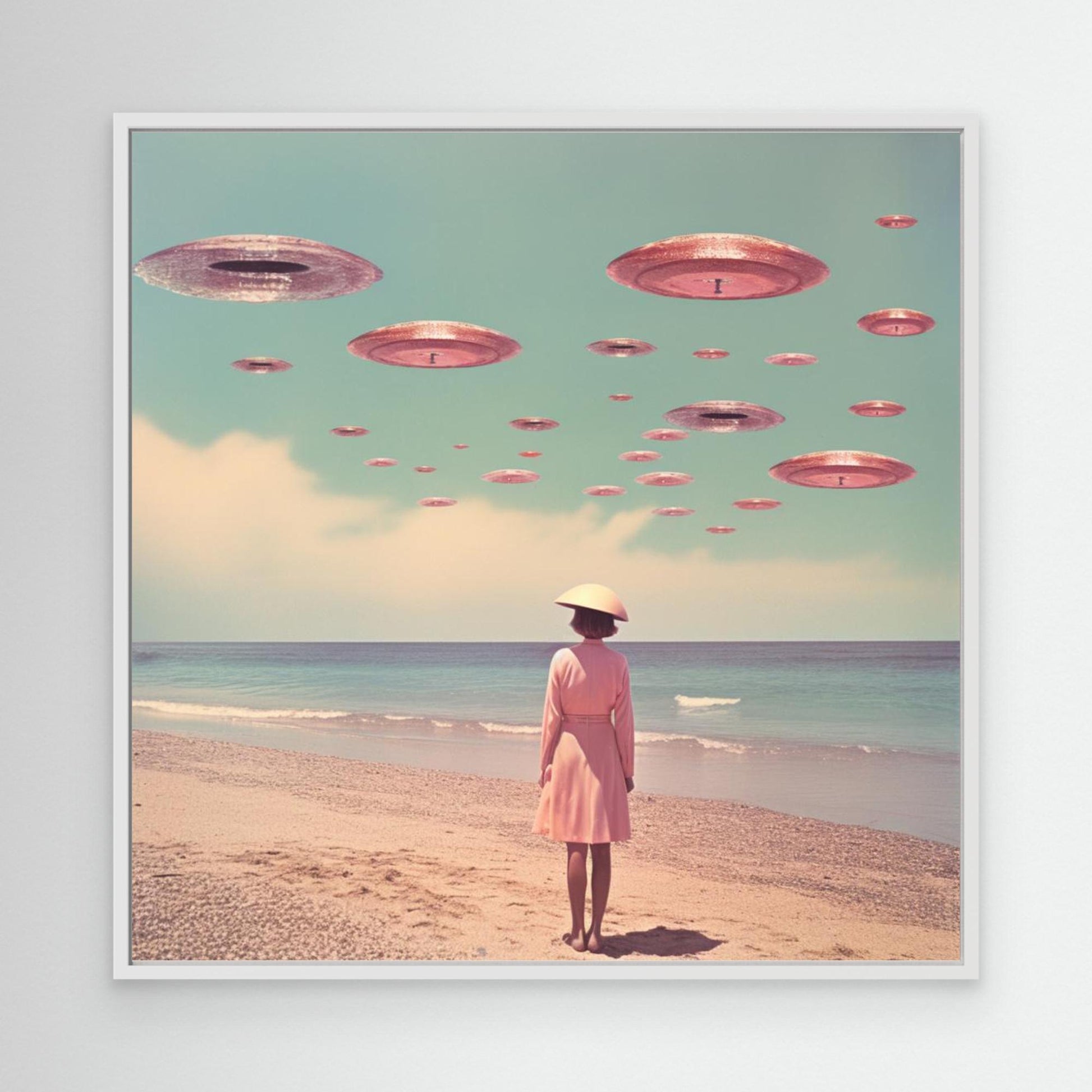 Space Beach Collage Art by Samantha Hearn