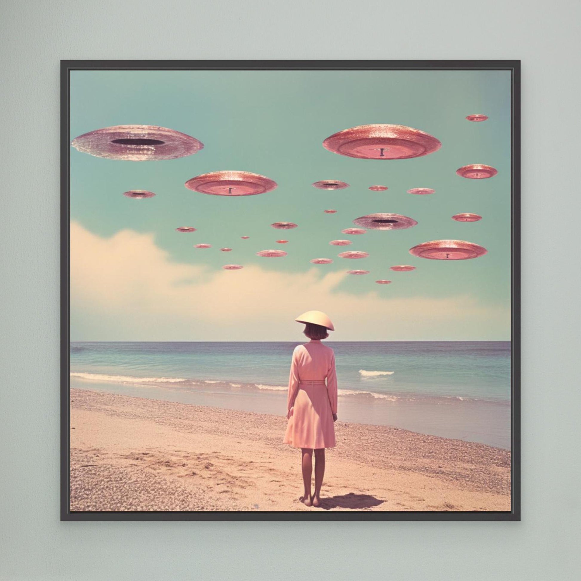 Space Beach Collage Art by Samantha Hearn