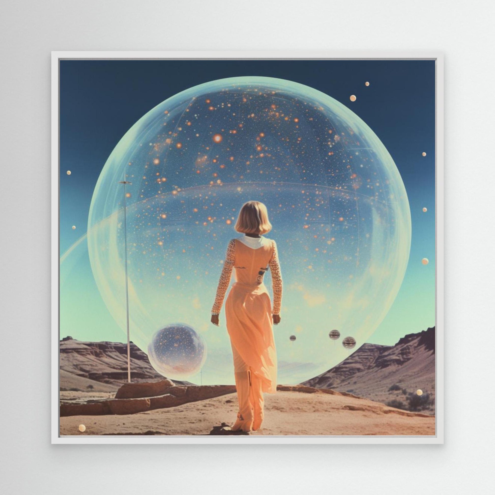 Vintage Space Collage Orb Art by Samantha Hearn