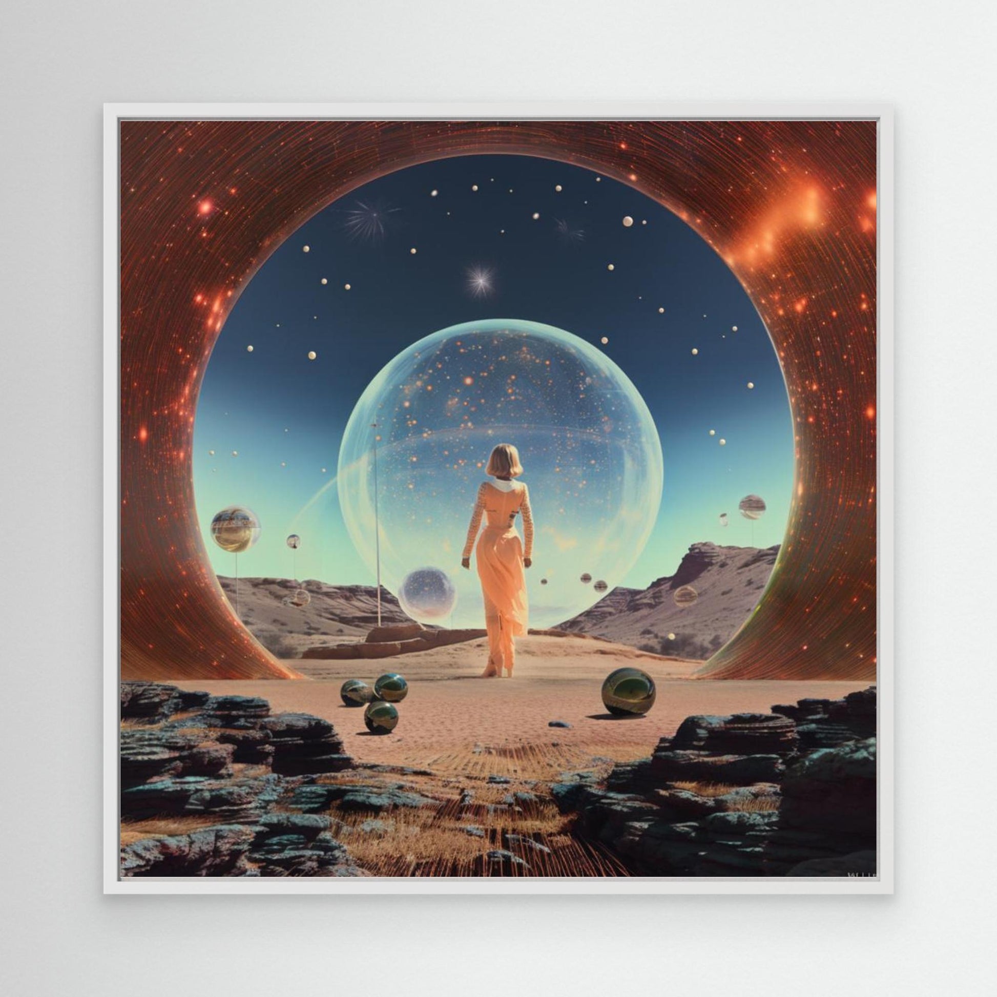 Orb Collage Art by Samantha Hearn